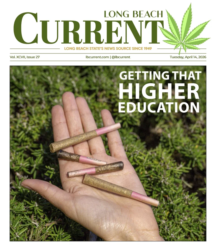 Front page of the Long Beach Current, April 20 issue