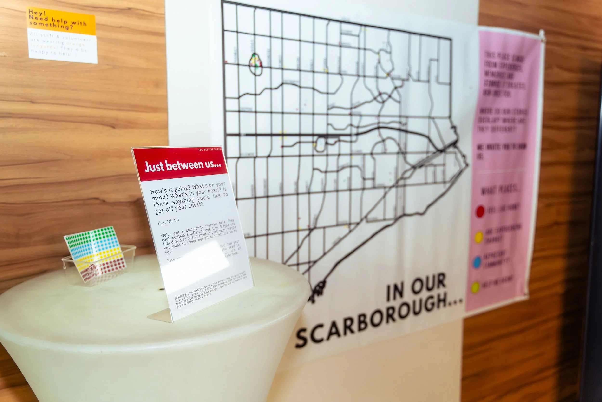 A close up photo of the Scarborough map