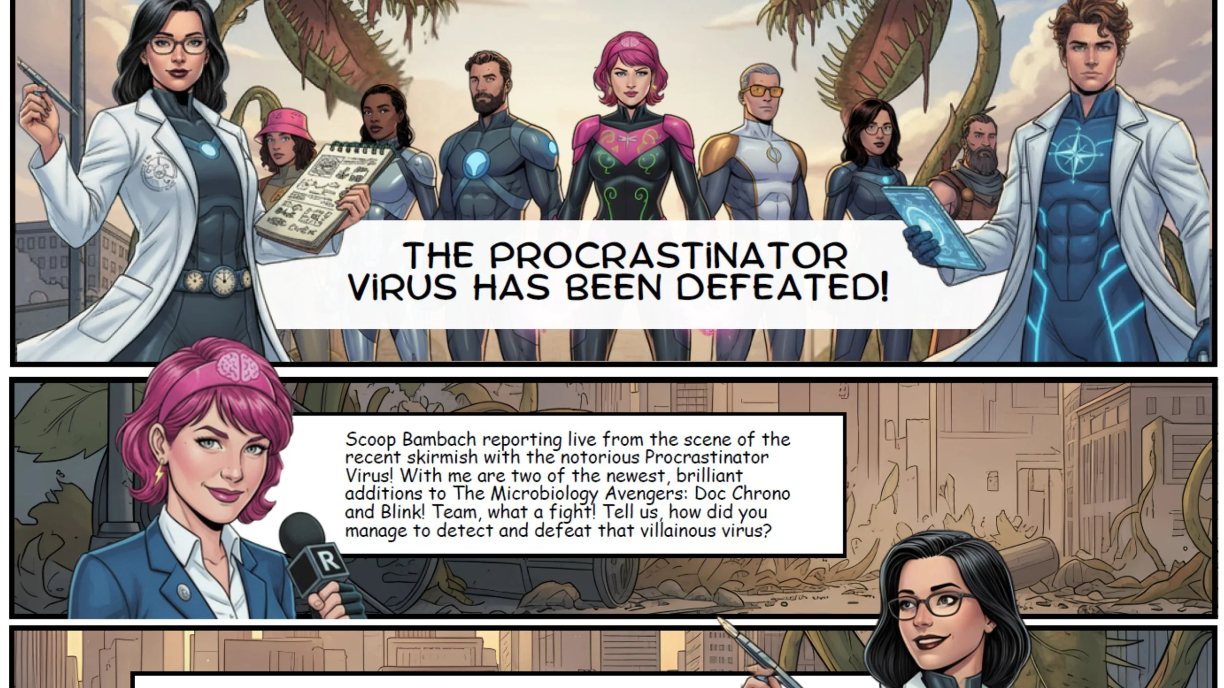 The Microbiology Avengers Continued — Narrative Engagement