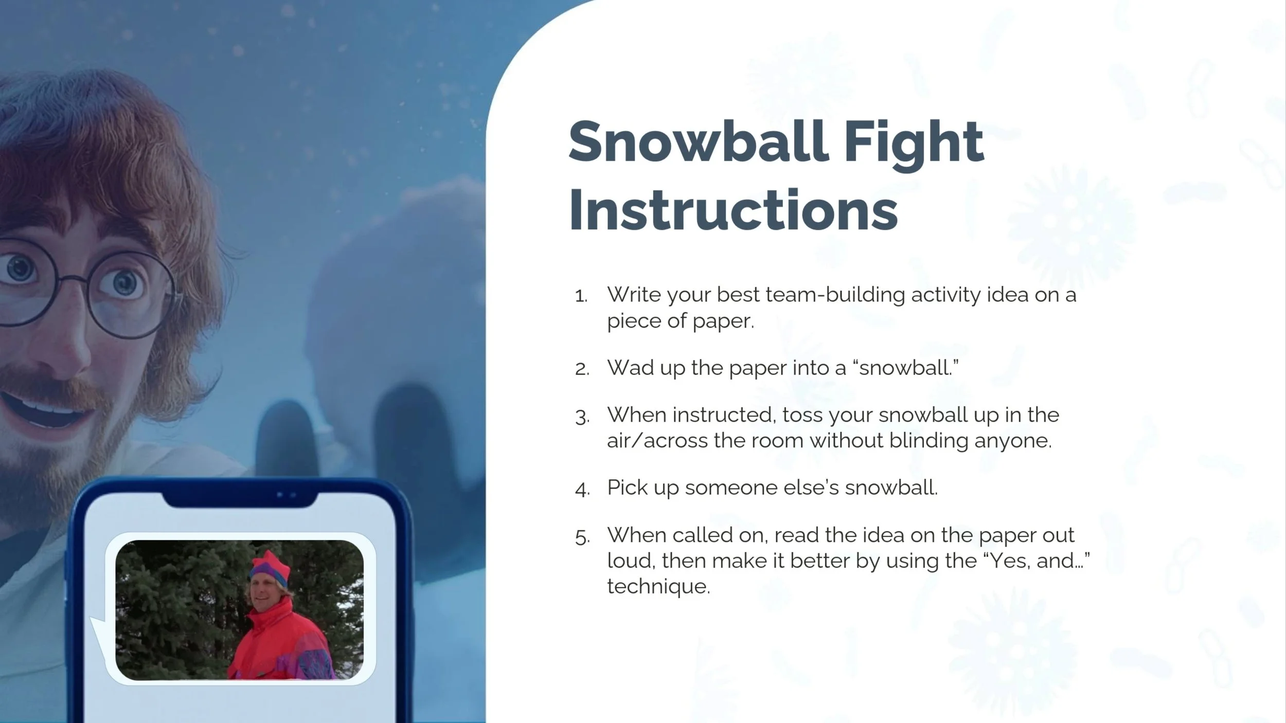 Snowball Fight — Interactive Learning Activity