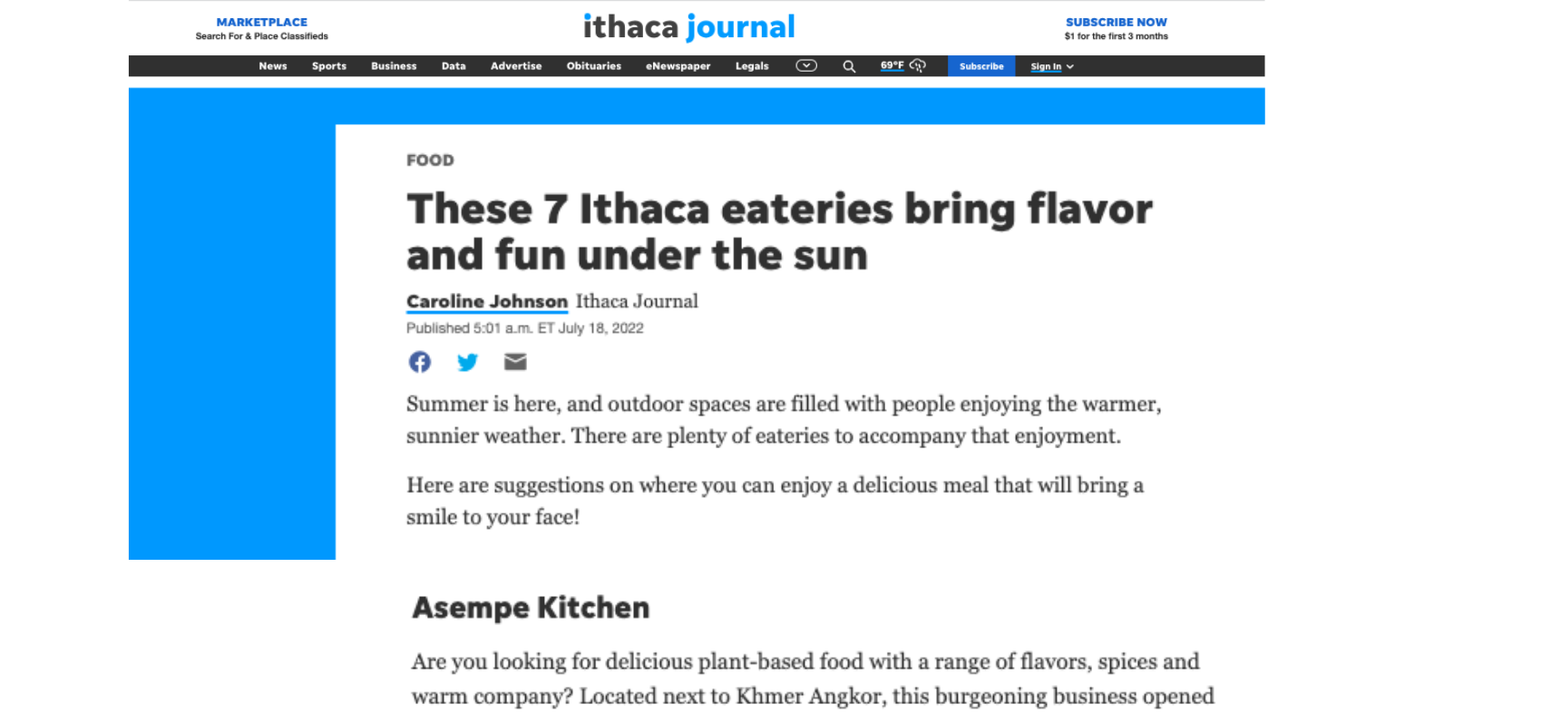 Ithaca Journal | July 2022