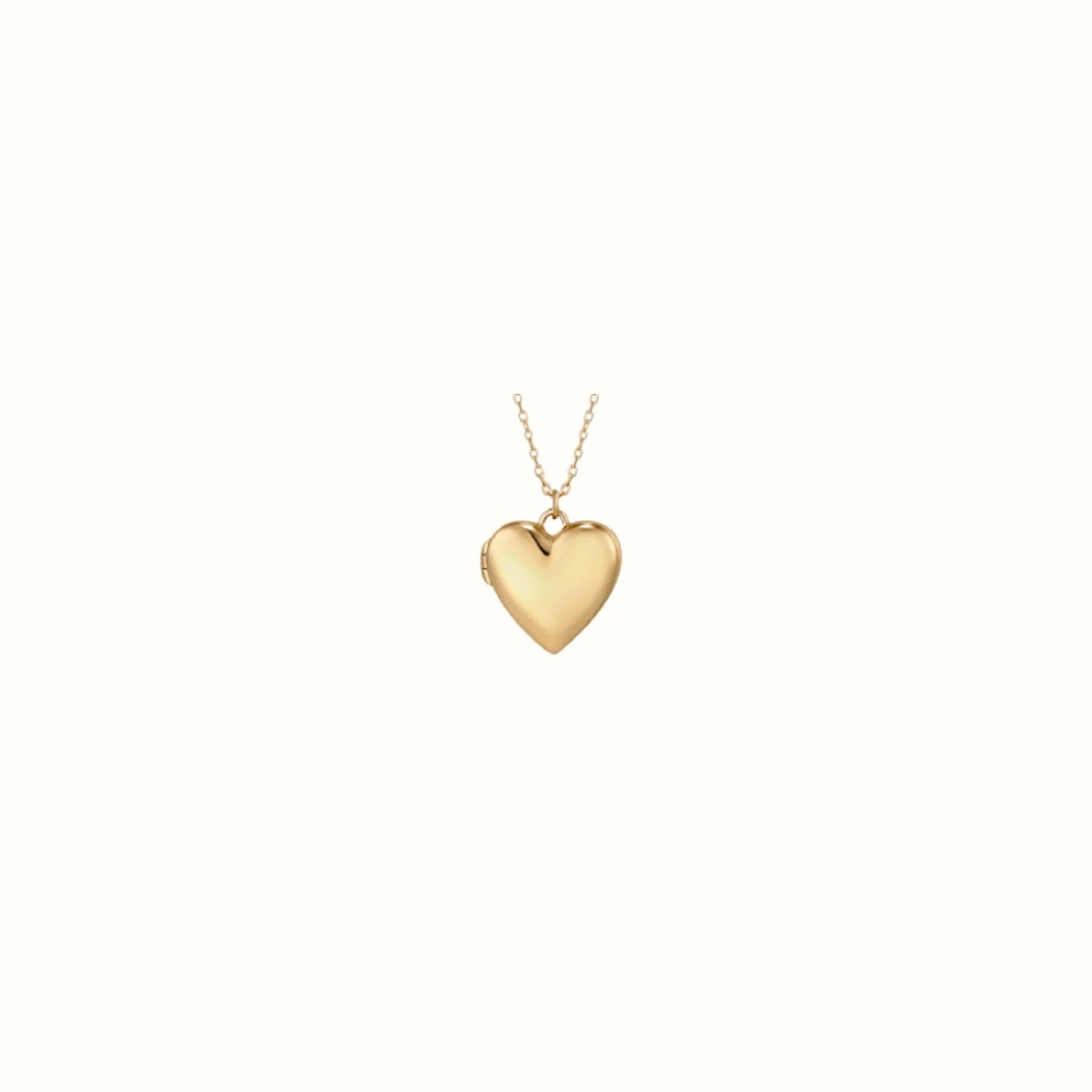 14k gold heart locket charm Story Locket The Sparkle Bar Edmonton