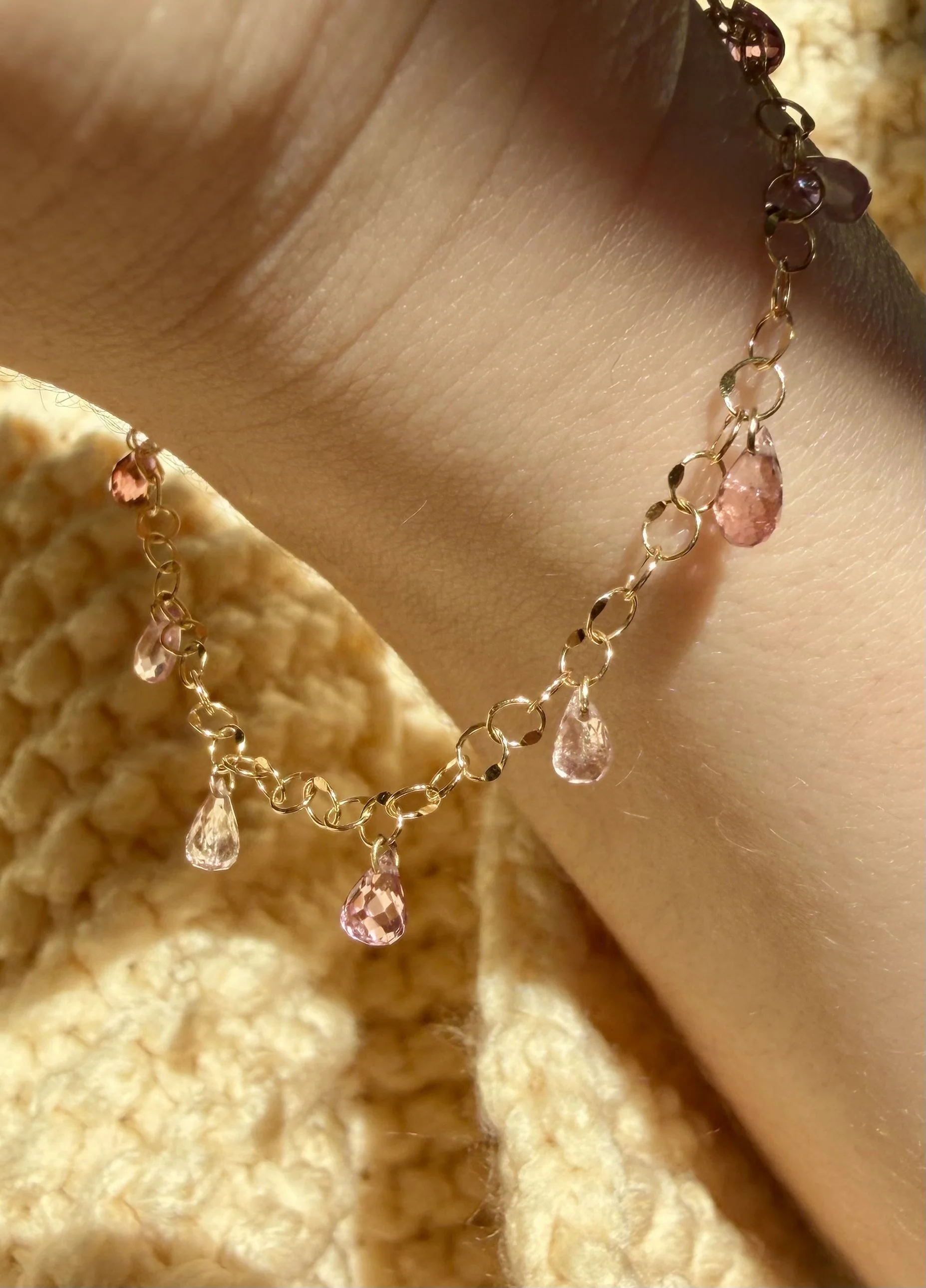 Day 6 - Rosé Drop Bracelet