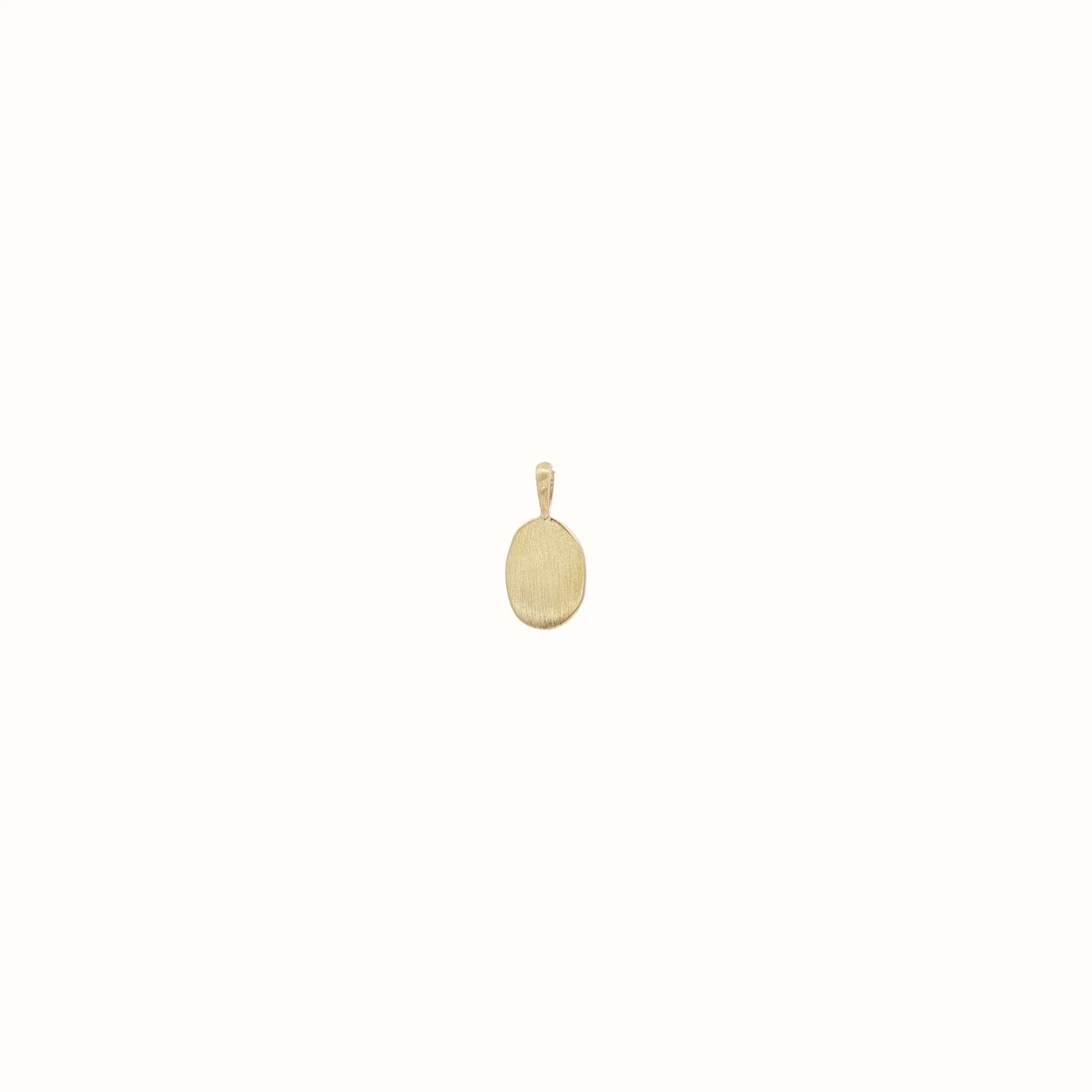 9k gold Poet Charm with soft brushed matte finish The Sparkle Bar Edmonton