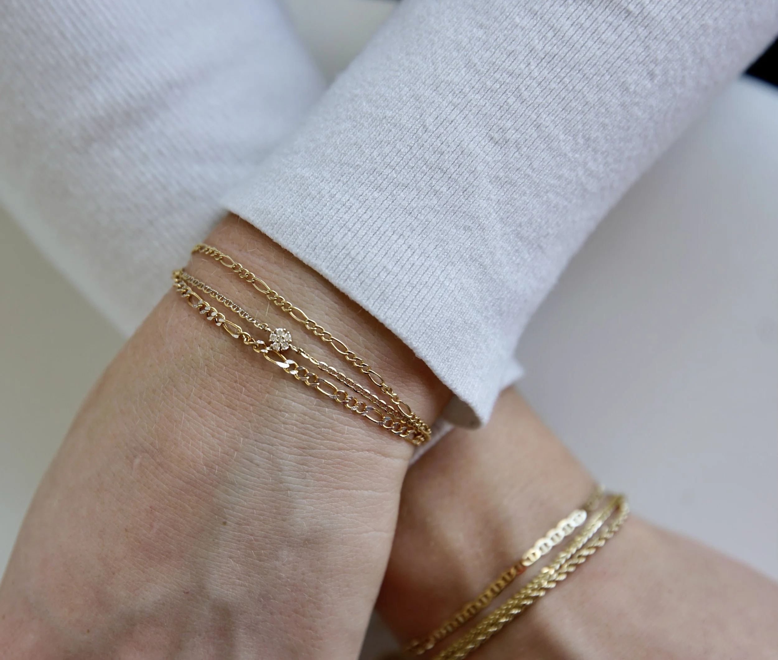 Solid 14k Permanent Bracelets from The Sparkle Bar.jpeg