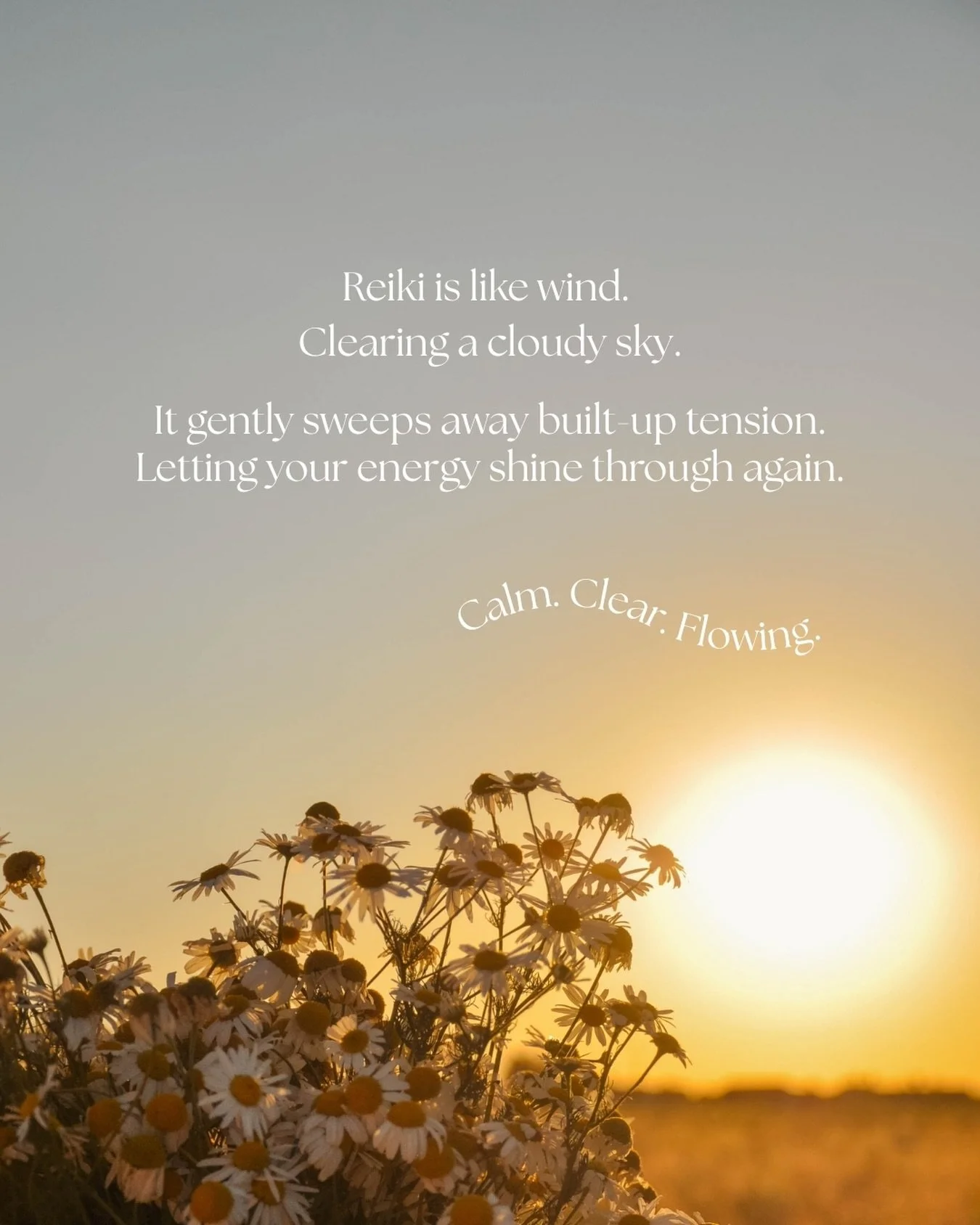 Reiki has so many facets. This is just one way of experiencing it. ☁️🌬

It meets you differently each time. Sometimes subtle. Sometimes surprisingly clear.
 Just gently clearing what&rsquo;s been sitting there for a while.
And underneath&hellip; thi