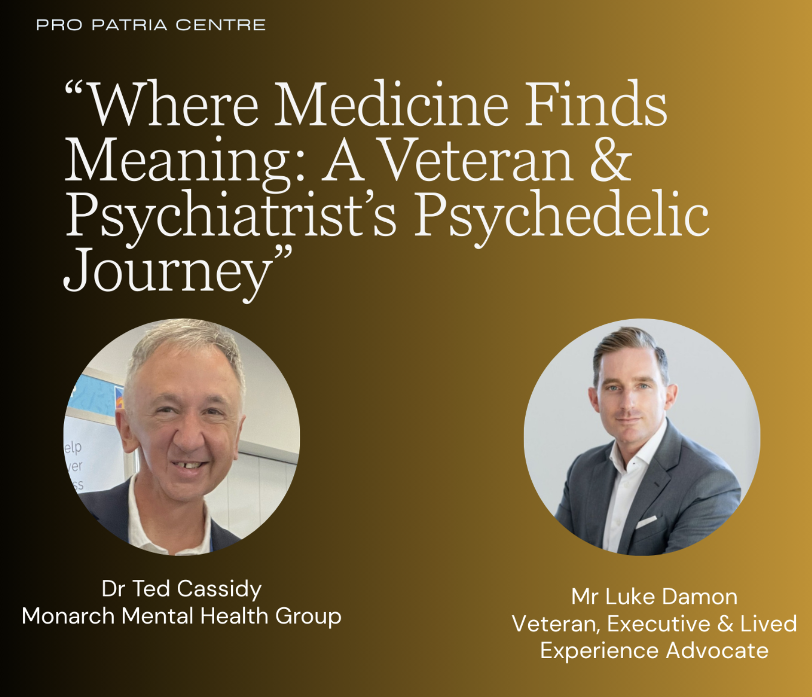 Where Medicine Finds Meaning: A Veteran &amp; Psychiatrist’s Psychedelic Journey - webinar