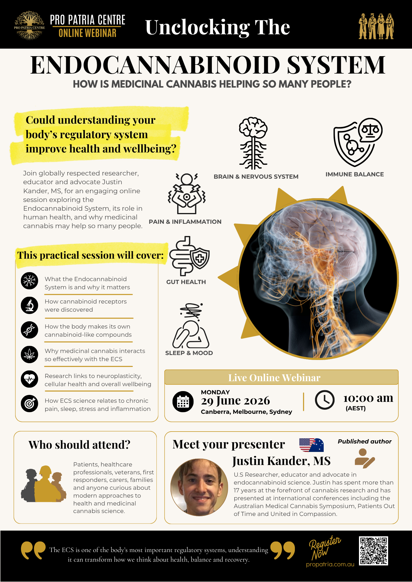 Webinar Event: Unlocking the Endocannabinoid System: How Is Medicinal Cannabis Helping So Many People?