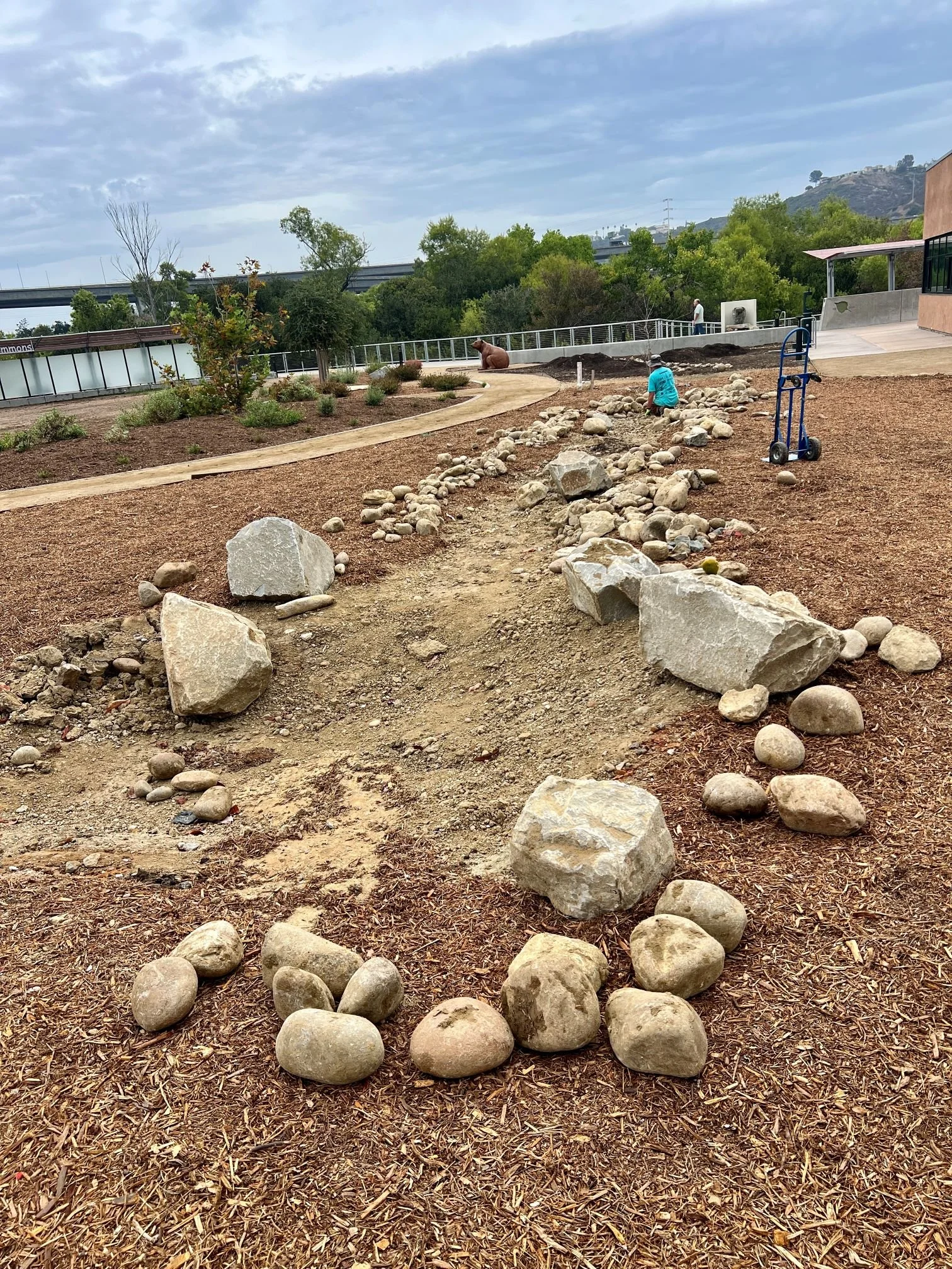 Dry Creek Bed Landscaping Project