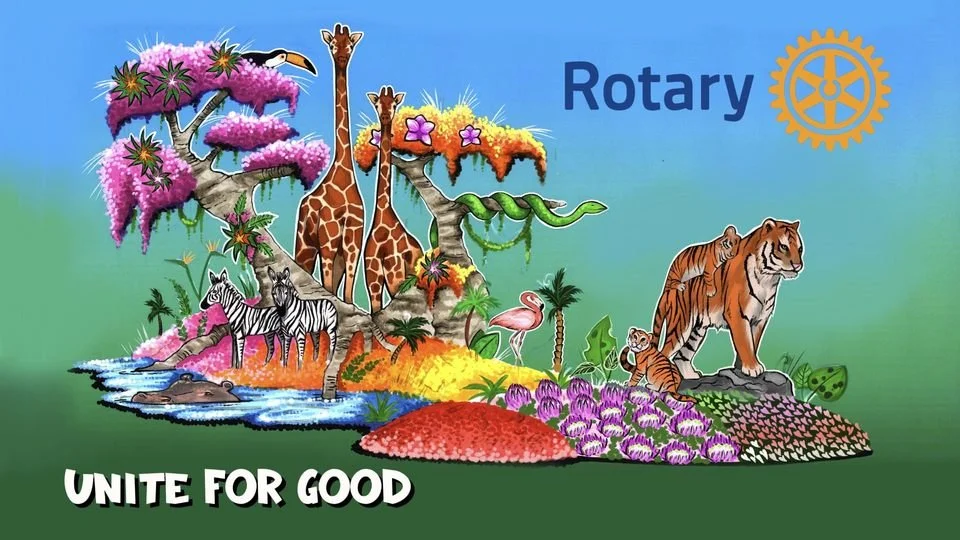 Decorate the Rotary Rose Parade Float