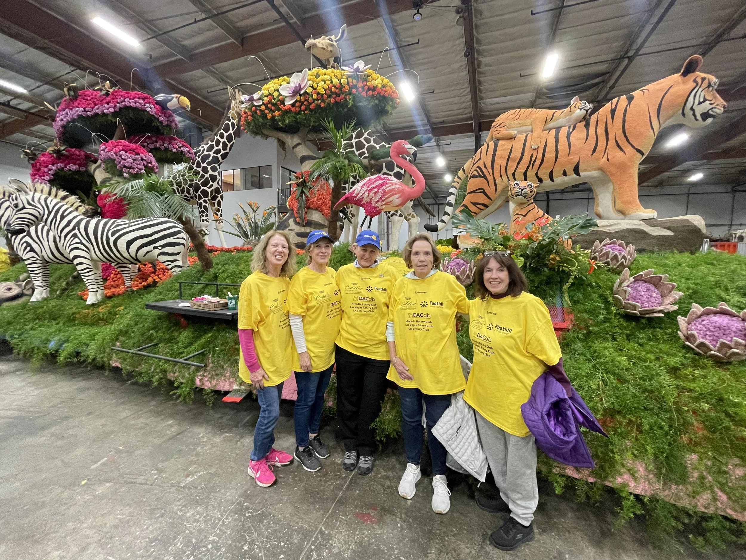 Decorate the Rotary Rose Parade Float