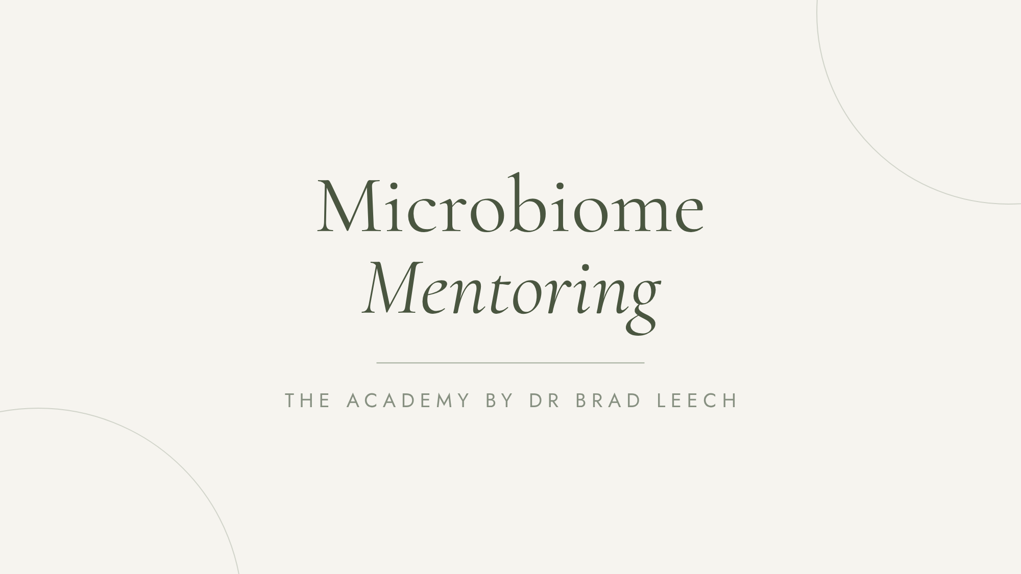 Microbiome Mentoring 2027