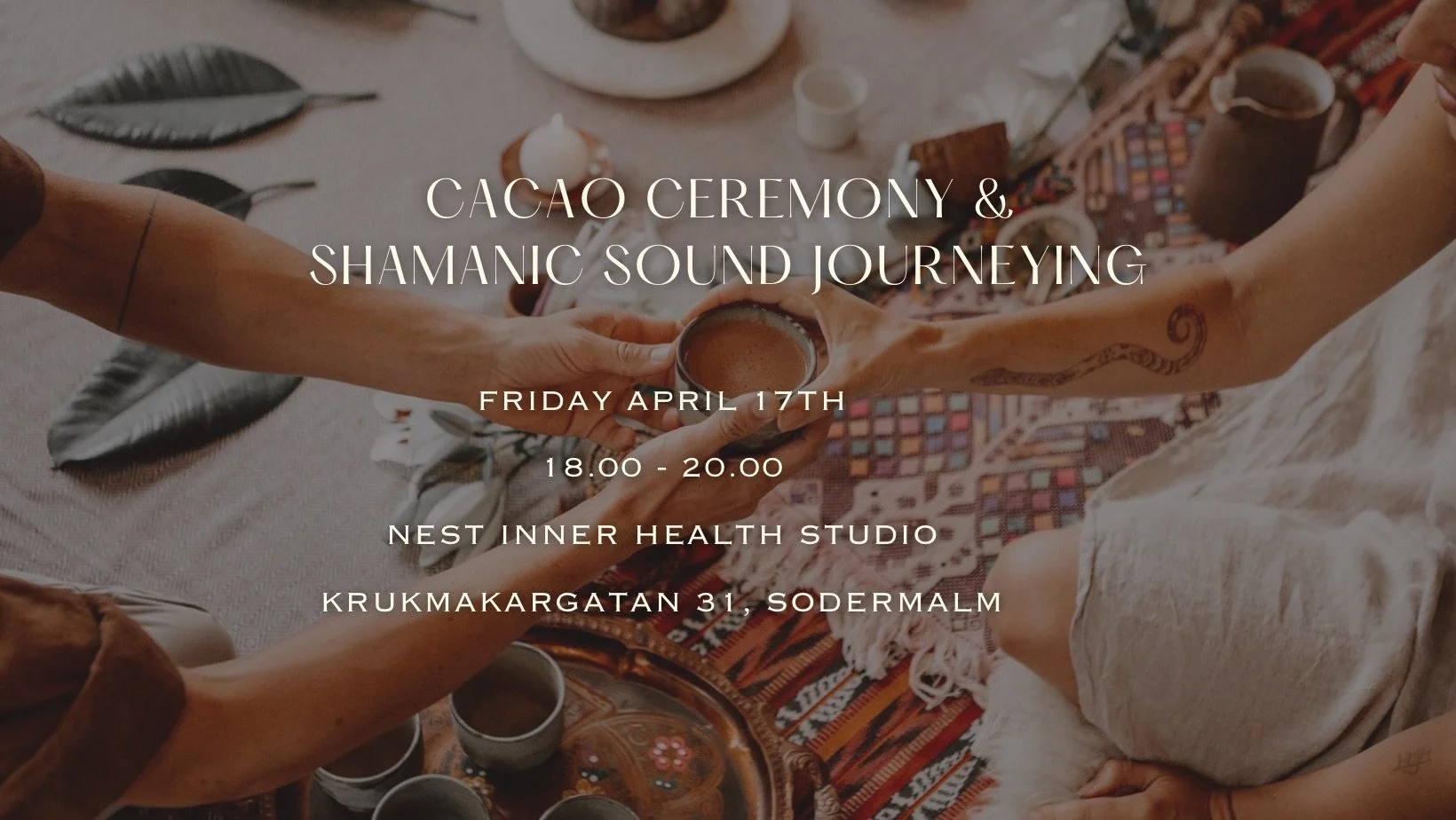 Cacao ceremony &amp; shamanic sound journey 
