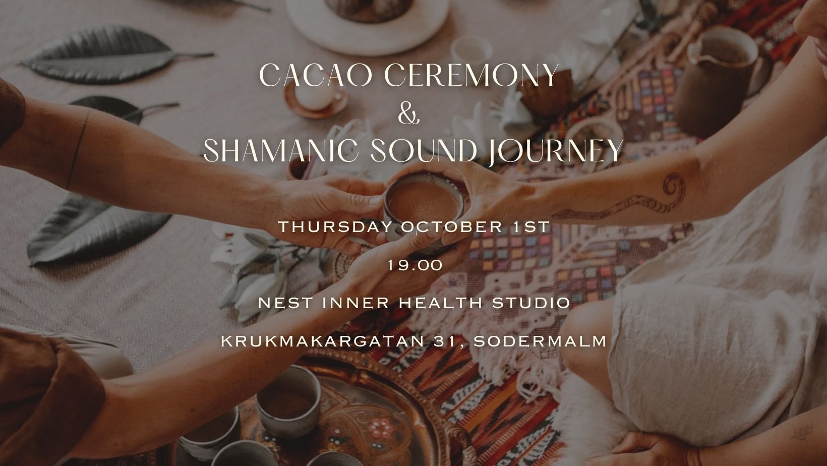 Cacao ceremony &amp; shamanic sound journey 