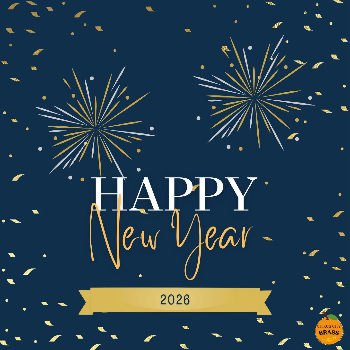 Happy New Year from Citrus City Brass! 🎉🍊