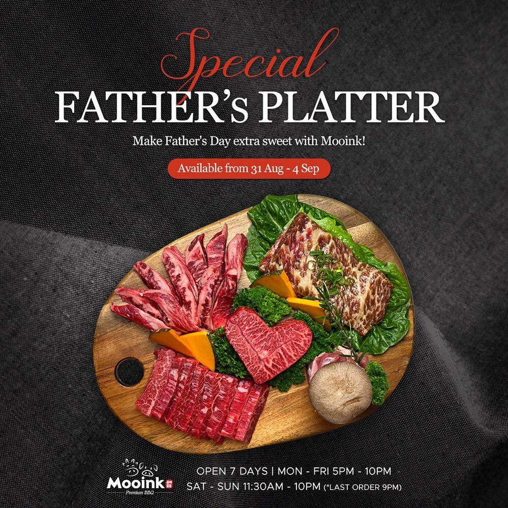 Still looking for something 
special for #fathersday ? 

Gifts are good but why not add the joy 
with our special Father&rsquo;s Platter!

🌹Special Father&rsquo;s Platter $159(3-4ppl)🌹
This ready-to-grill feast for 3-4 includes 5 curated cuts!

👉W