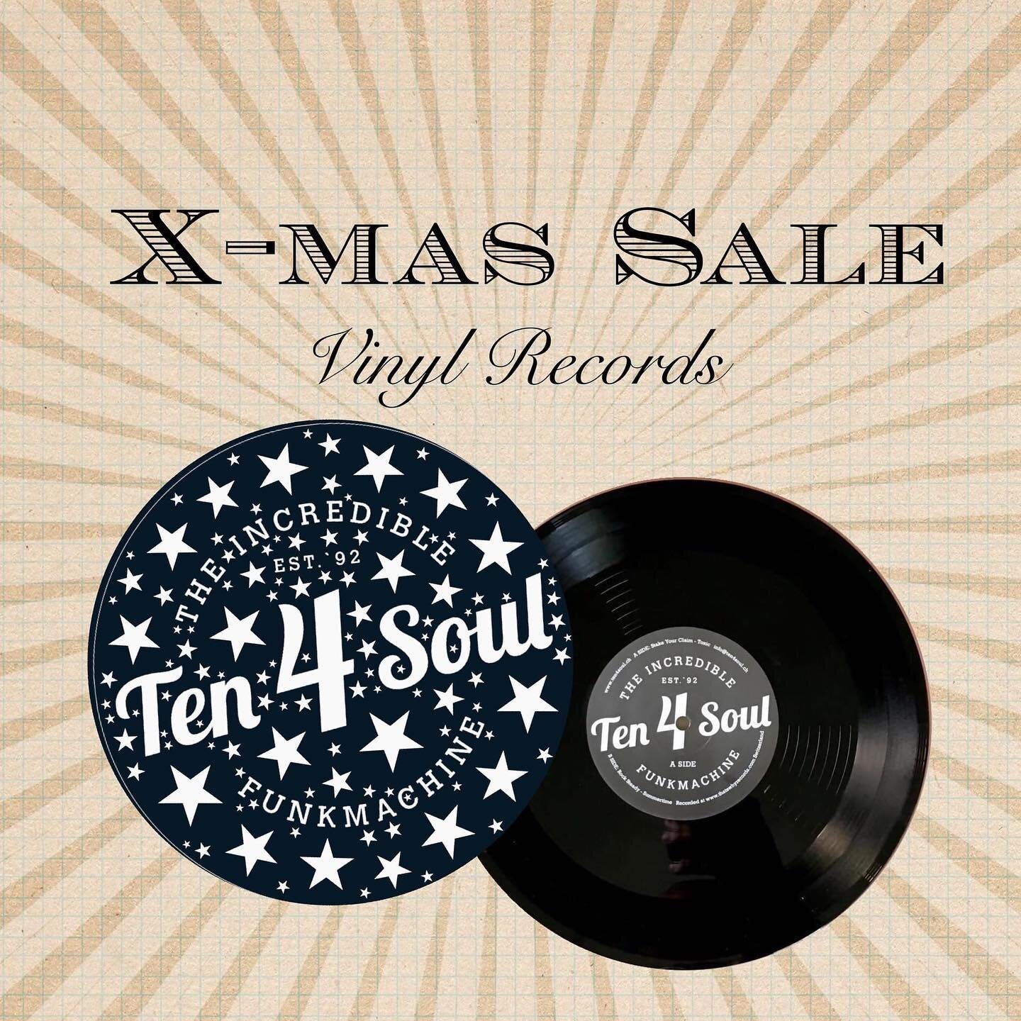 Ab sofort ist unsere X-Mas Edition wieder erh&auml;ltlich! Bestellungen nehmen wir gerne &uuml;ber unseren Shop entgegen. 👉 Link in Bio

#ten4soul #ten4soulhorns #ten4soulxmasedition #xmas #xmasvinyl #vinyl #soulrecords #ska #northernsoulmusic #nort