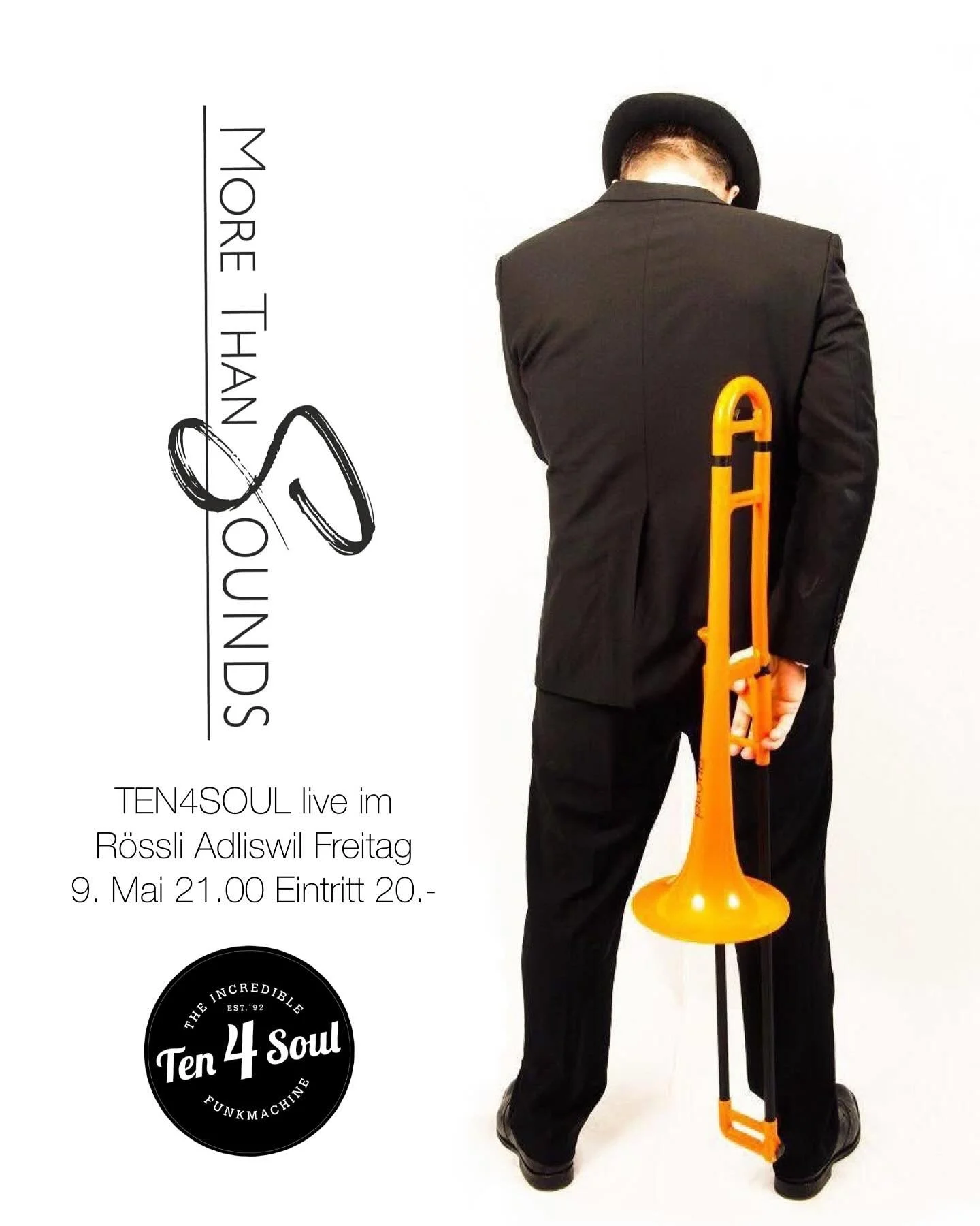 TEN4SOUL live Freitag 9. Mai 21:00
Bar-Betrieb ab 20:00, Abendessen ab 18:00 Reservationen unter 043 377 99 56 oder info@roessli-adliswil.ch 

#ten4soul #adliswil #morethansounds #funky #soulbrother #northernsoul #liveconcert 

@morethansoundsadliswi