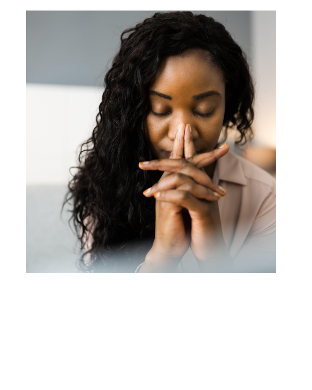 Black woman thinking Therapy for girls