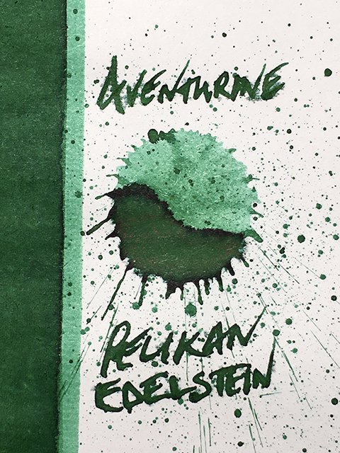 Pelikan Edelstein Aventurine fountain pen ink review link