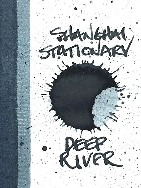 Shanghai Stationary Deep River fountain pen ink splash