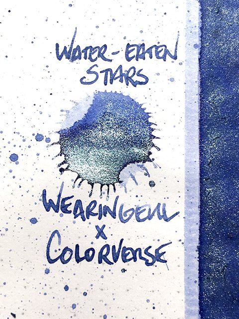 Wearingeul x Colorverse Water-eaten Stars fountain pen ink