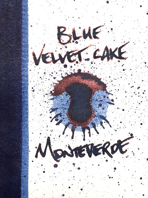 Monteverde Blue Velvet Cake ink drop