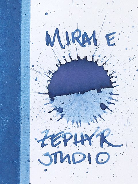 An ink review of Zephyr Studio Mirai E fountain pen ink