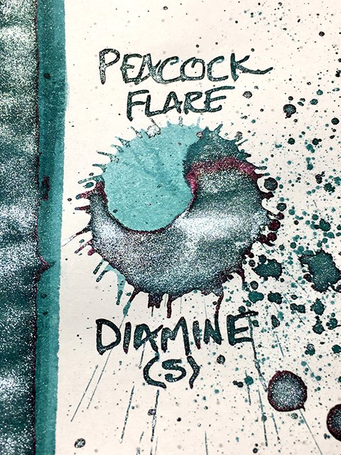 Diamine Peacock Flare ink review link