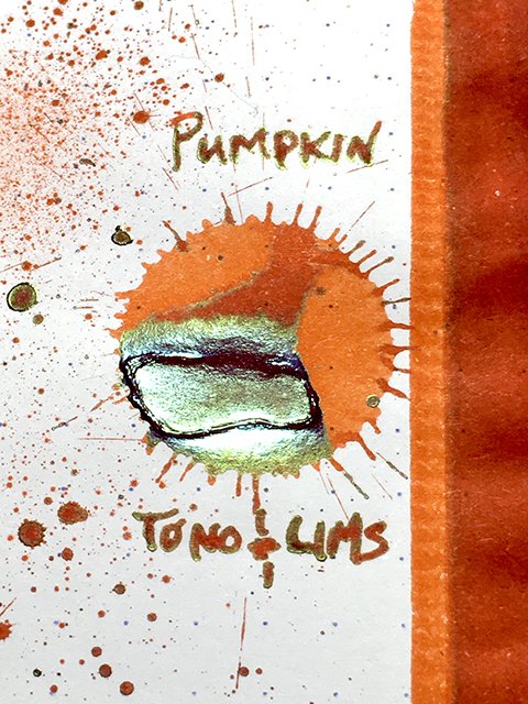 Tono and Lims Pumpkin fountain pen ink drop