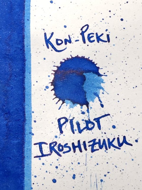 Pilot Iroshizuku Kon-peki ink drop