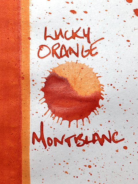 Montblanc Lucky Orange ink review link