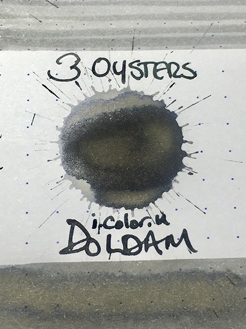 3 Oysters Doldam ink drop