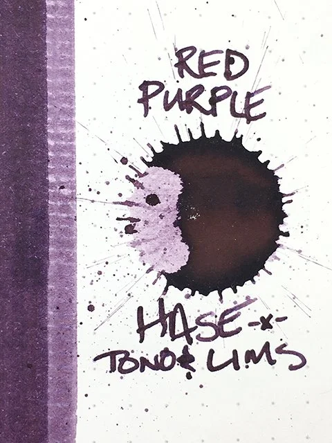 Hase x Tono & Lims Red Purple fountain pen ink