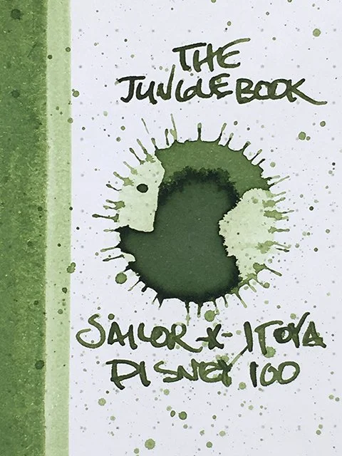 Itoya x Sailor The Jungle Book fountain pen ink splash