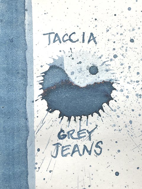 Taccia Grey Jeans fountain pen ink drop