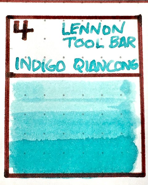 Lennon Tool Bar Indigo Qiancong ink shades