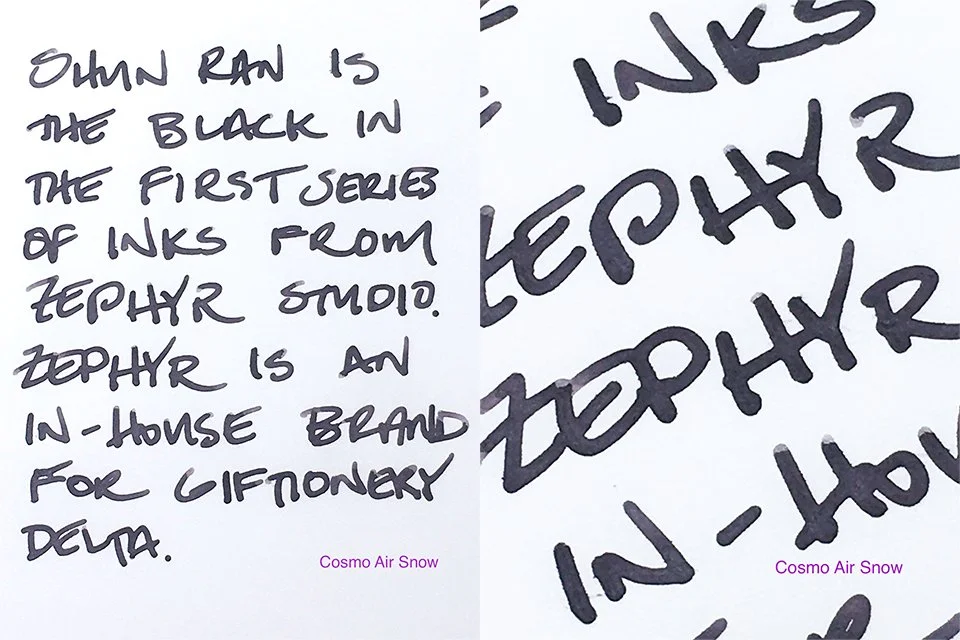 Zephyr Studio Shun Ran fountain pen ink writing sample