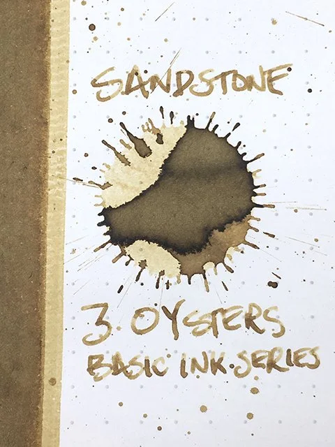 3 Oysters Sandstone fountain pen ink