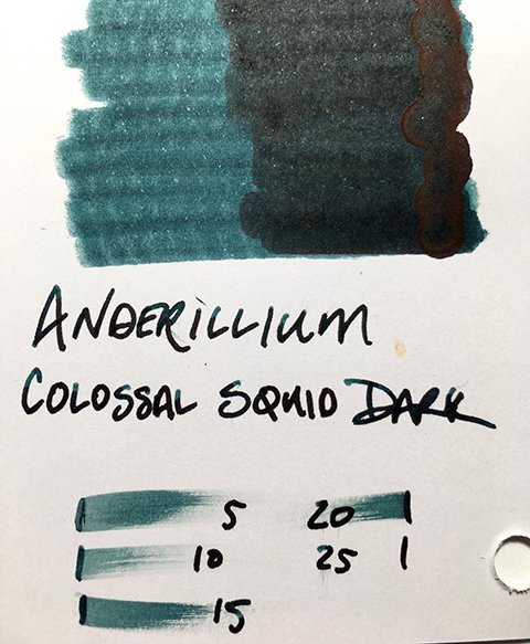 The Quest for the Perfect Green-Black Ink: Anderillium Colossal Squid Dark  and Green Kingfisher Green — The Gentleman Stationer