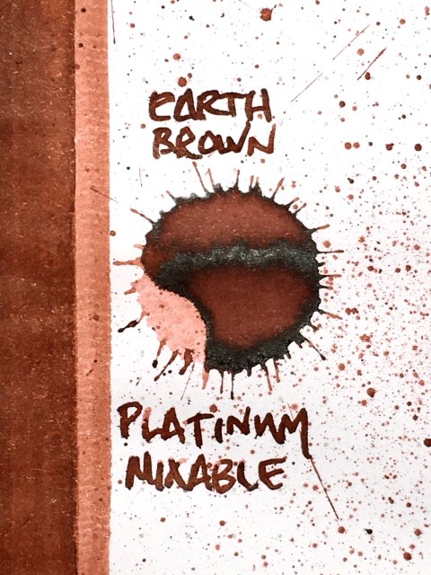 Platinum Mixable Earth Brown ink drop