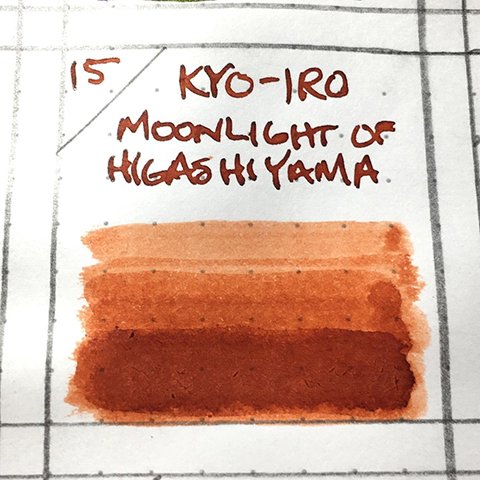 Kyo-iro Moonlight of Higashiyama ink color shades