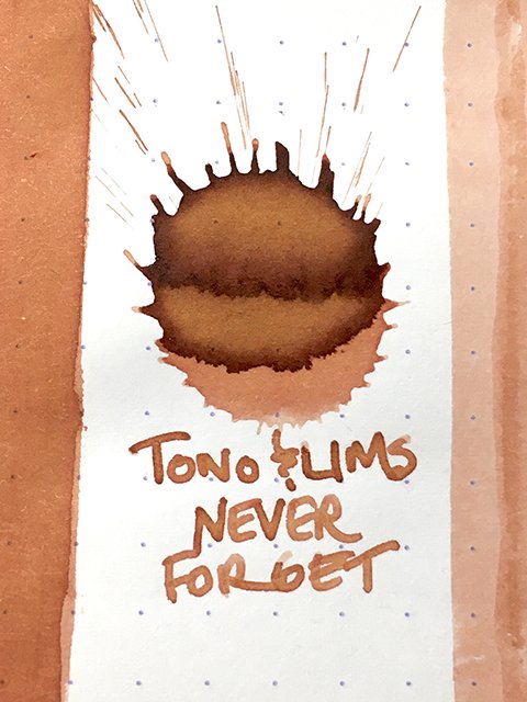 Tono and Lims Never Forget fountain pen ink drop