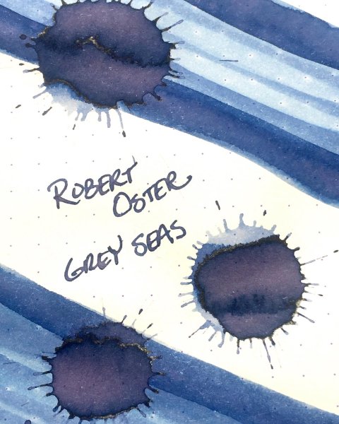 Robert Oster Grey Seas fountain pen ink drop