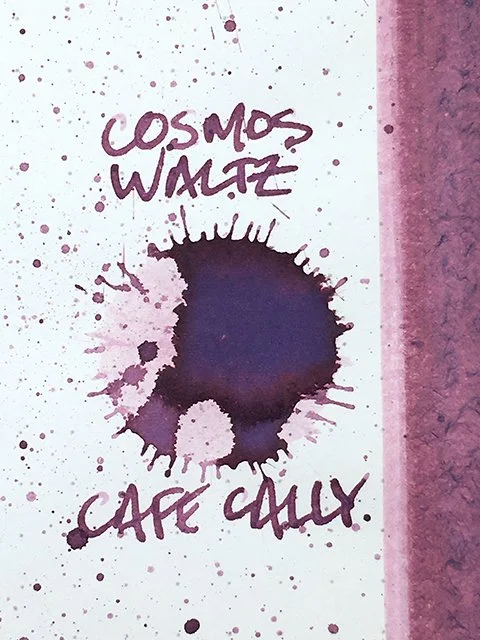 Cafe Cally Cosmos Waltz fountain pen ink