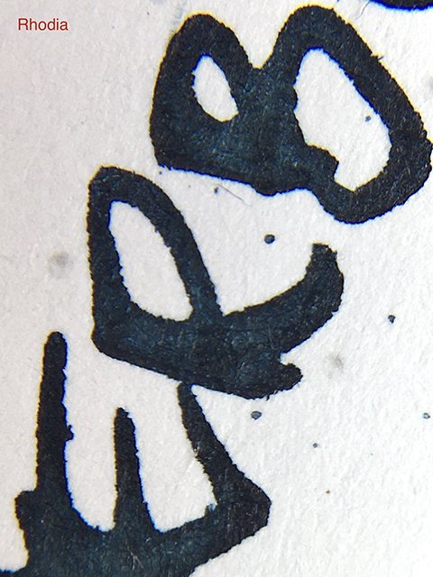Herbin Vert de Gris Fountain Pen Ink on Rhodia paper