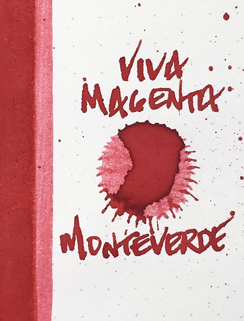 Ink Review: Monteverde Viva Magenta fountain pen ink — Inky