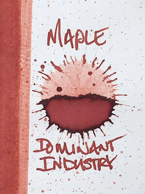 Dominant Industry Maple fountain pen ink splash