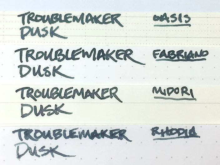 A review of Troublemaker Dusk (Kilom Kilom) fountain pen ink — Inky ...