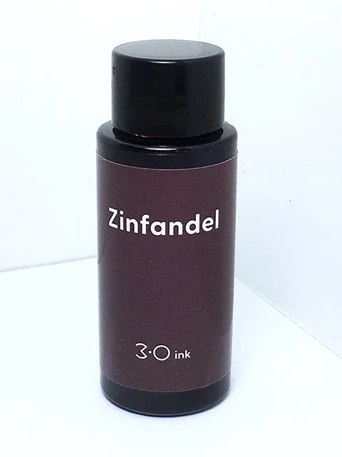 3 Oysters Zinfandel fountain pen ink 30 ml bottle